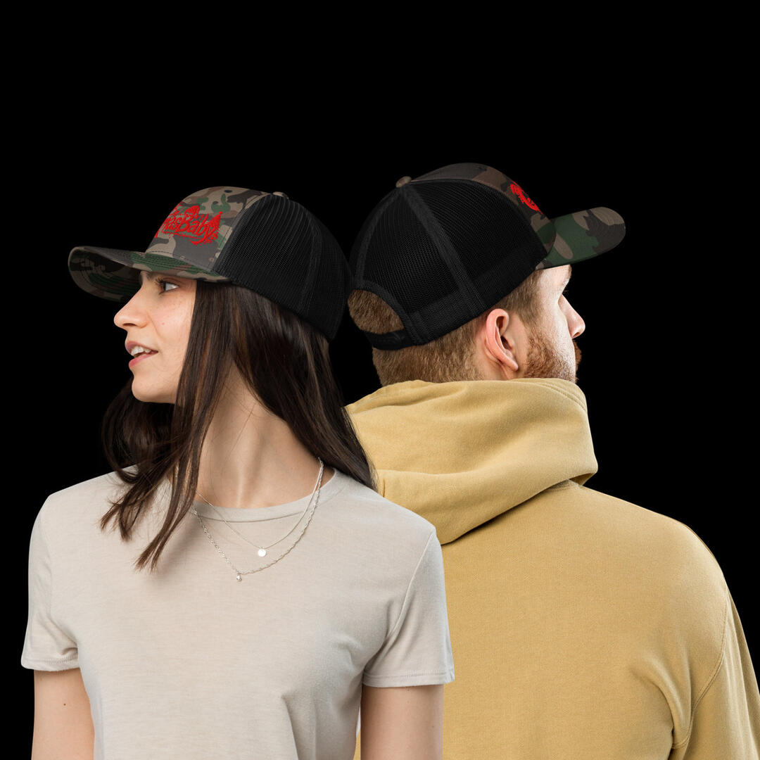 Embroidery Stitched Camouflage Trucker Hat Collection