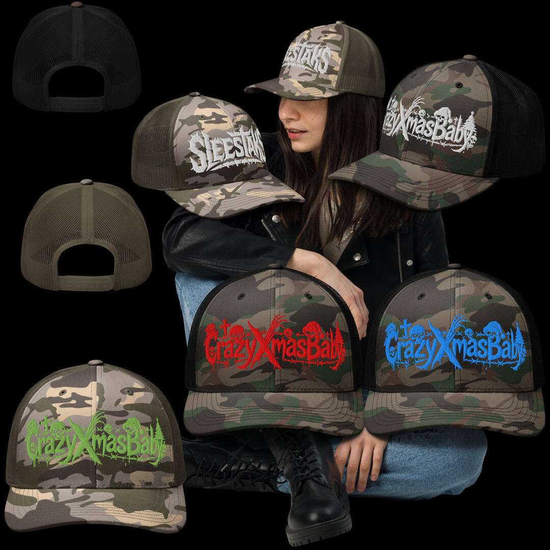 Embroidery Stitched Camouflage Trucker Hat Collection