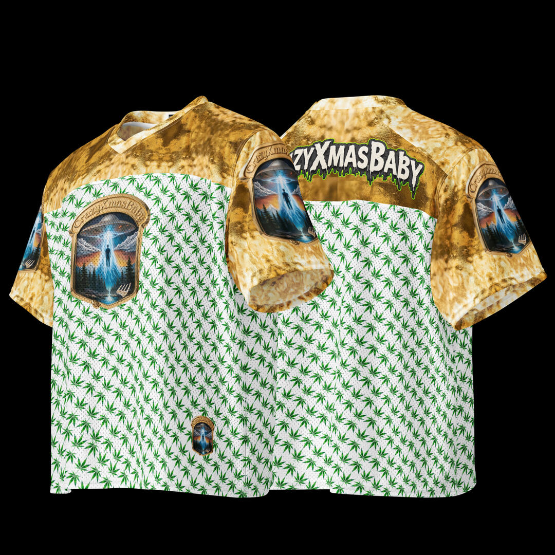 Gold Logo Boxy football jersey