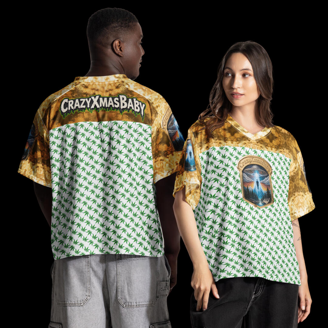 Gold Logo Boxy football jersey