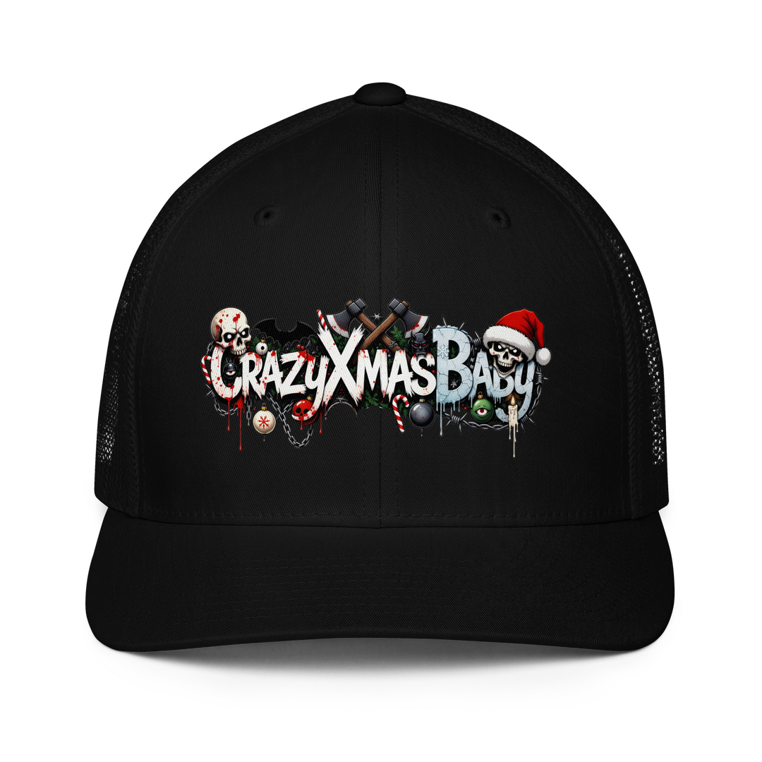 Black Closed-Back Trucker Cap Collection | Flexfit 6511