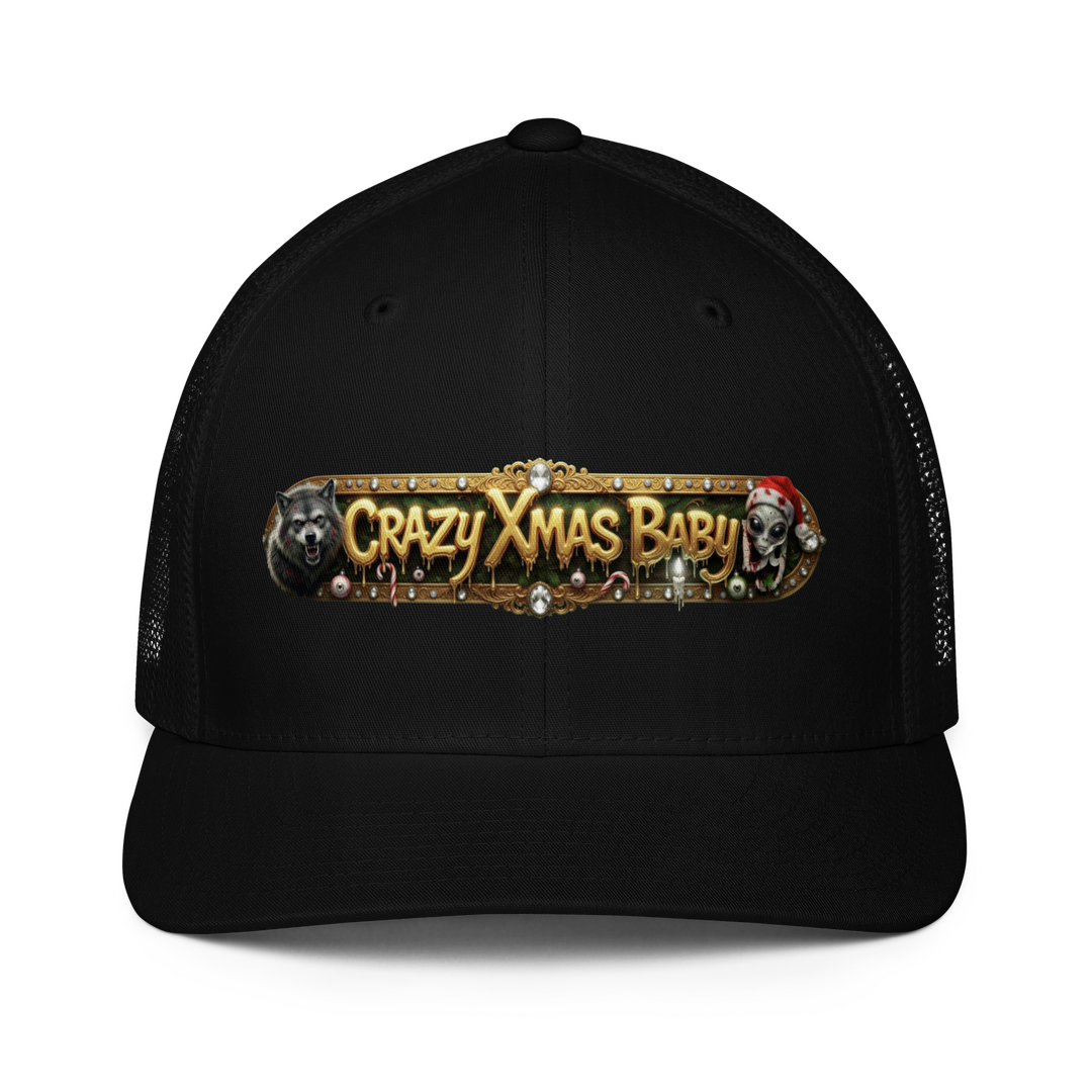 Black Closed-Back Trucker Cap Collection | Flexfit 6511