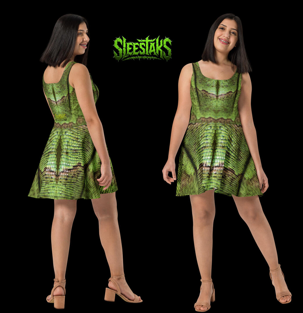 Python Sleestaks Skater Dress