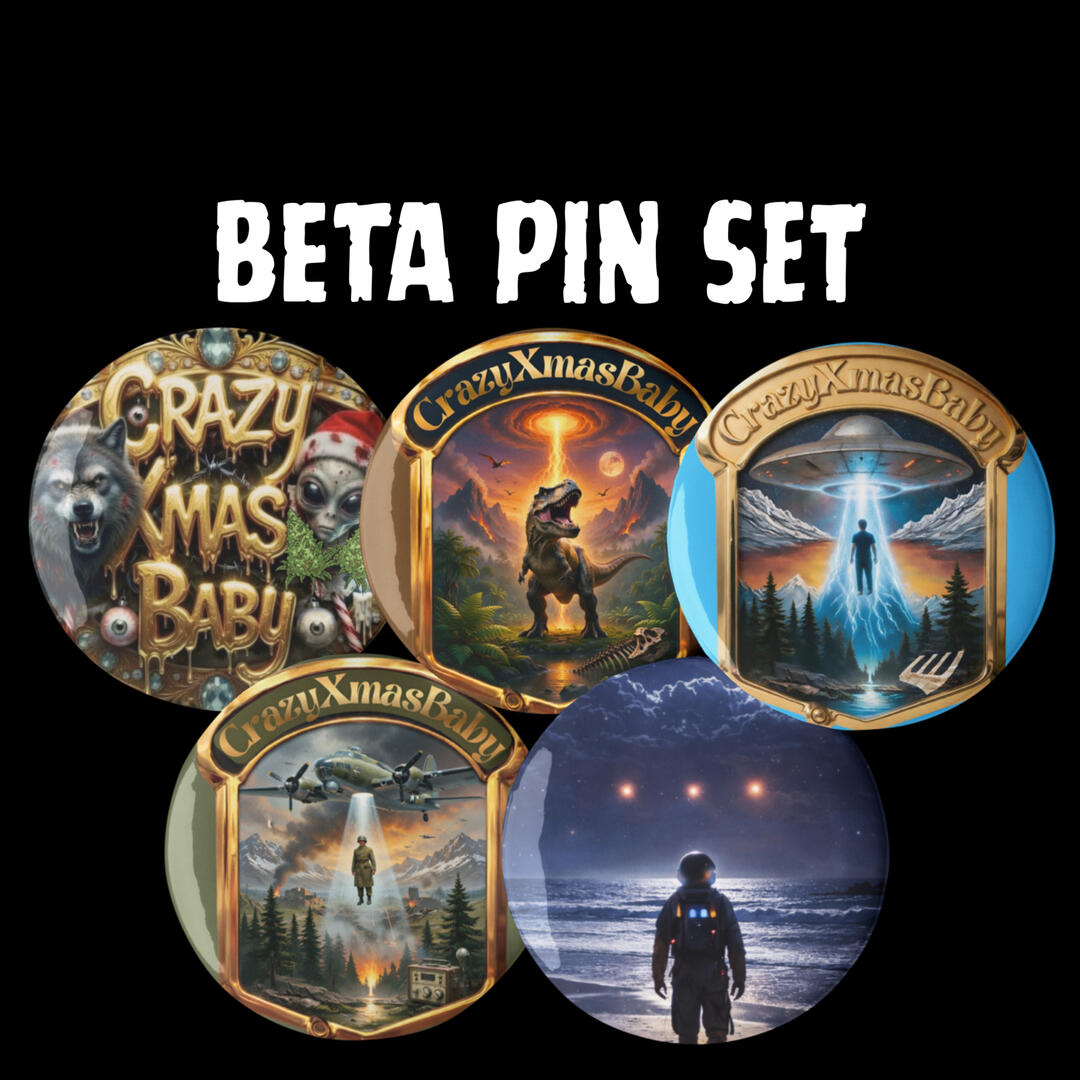 Sets of 5 pin buttons