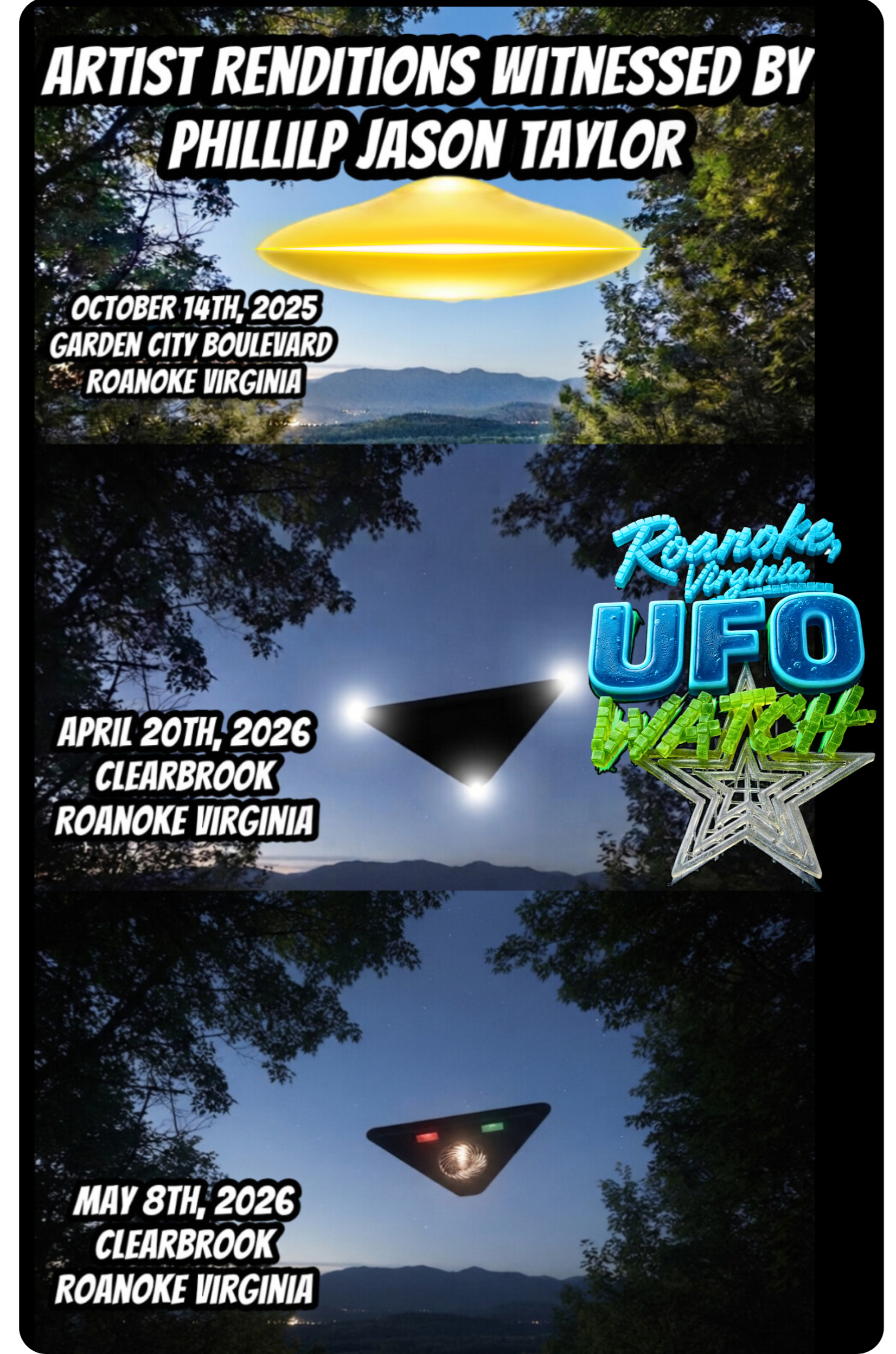 Roanoke, Virginia UFO WATCH Roanoke, Virginia UFO WATCH